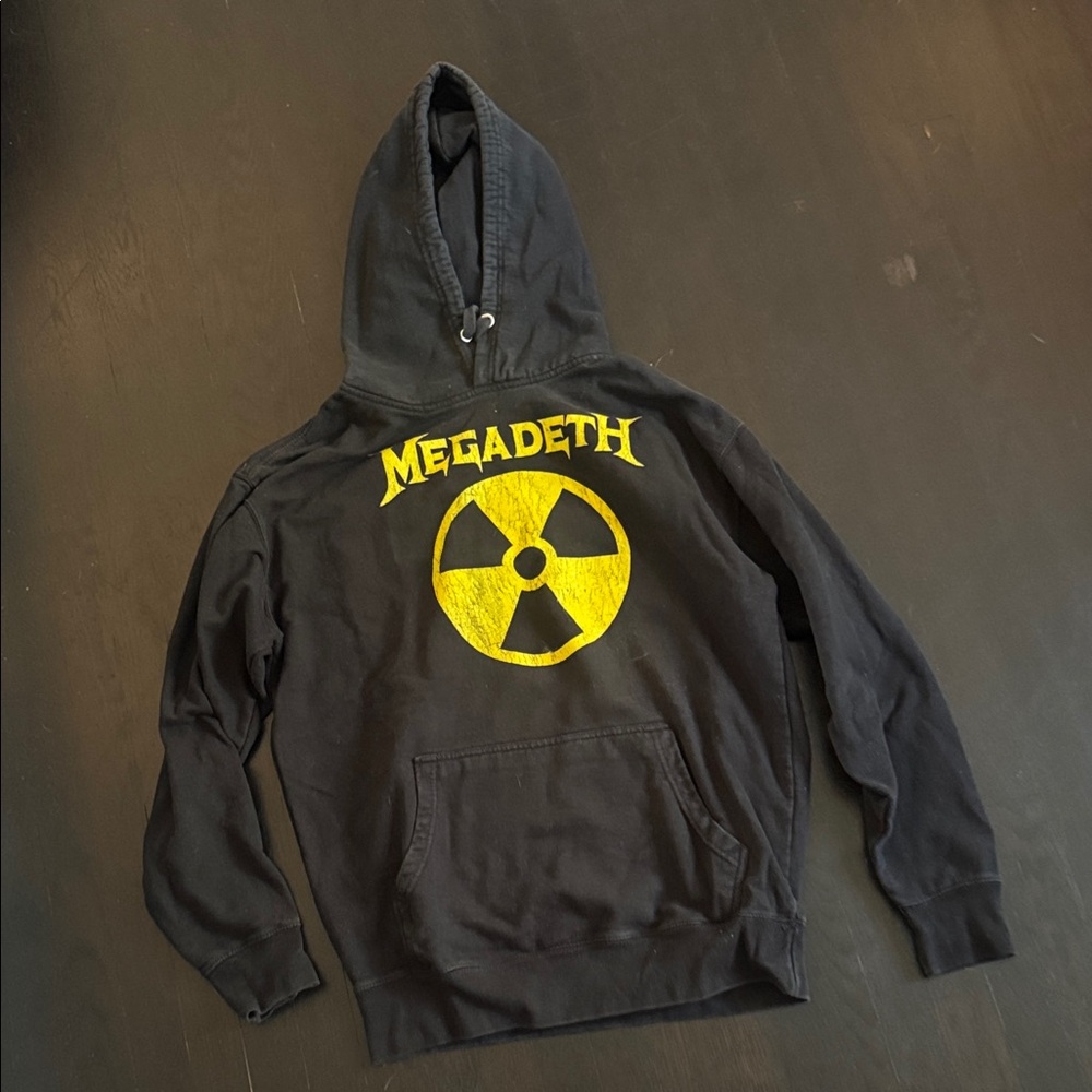 Megadeath concert  Hoodie with Yellow Logo